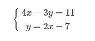 What is the solution to this system of equations?
( __ , __ )