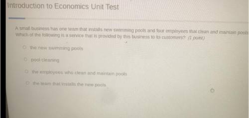 A small business team that installs new swimming pools and four employees that clean and maintain p