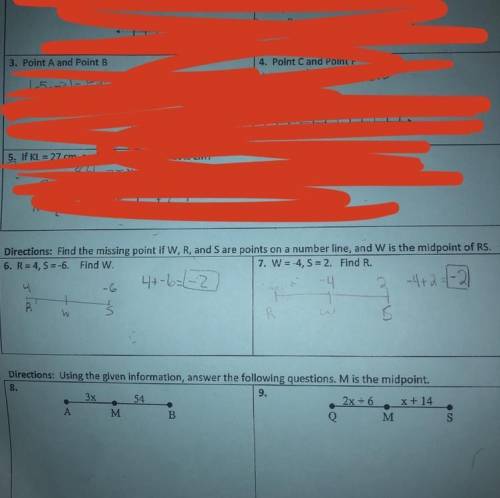 Does #7 look right? Im struggling on this