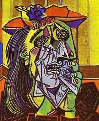 Which of the following is an aesthetic question you could ask about Pablo Picasso’s Woman in Tears?