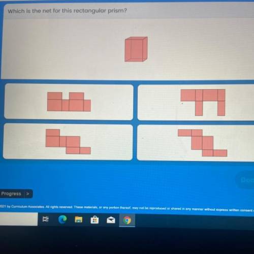 Which is the net for this rectangular prism?
