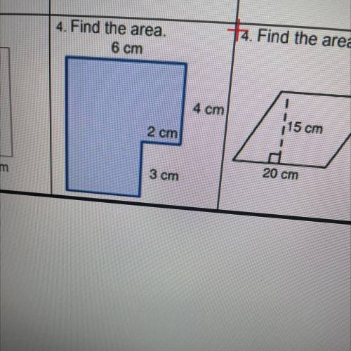Find the area for all of these numbers