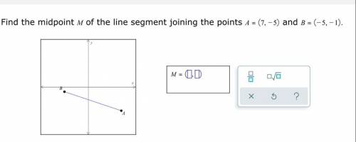 Find the midpoint of me of the line segment