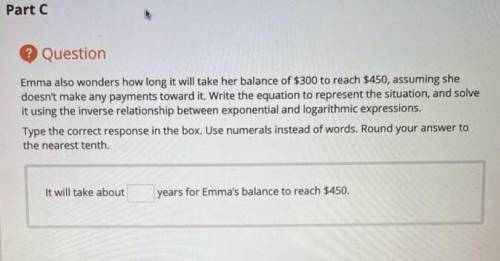 Please help (question in picture)

Also need help in part D:
Emma notices that since her credit ca