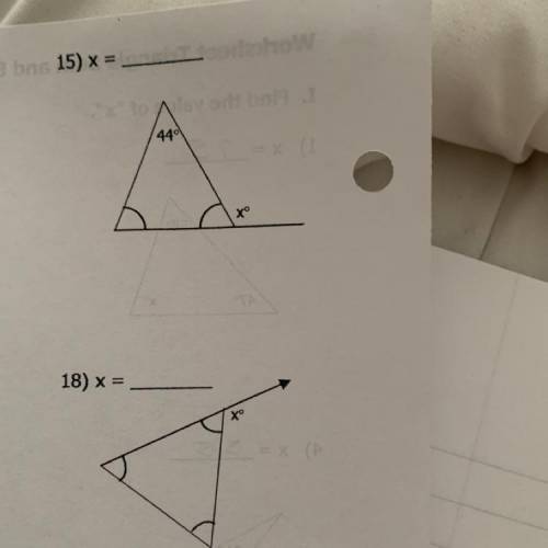 I need help with numbers 15 and 18