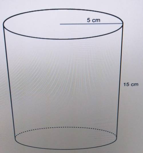 What is the exact volumchof the cylinder? Enter your answer in terms of t, in the box​