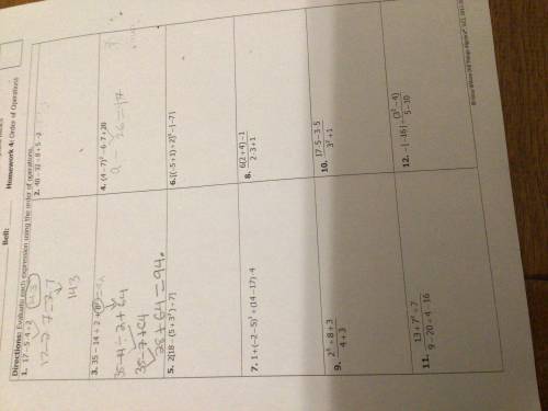 30 points Math please help show your workkkk i just need help with 5-8