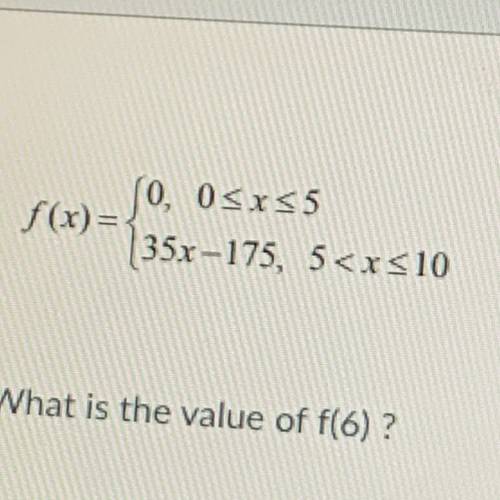 What is the value of f(6)