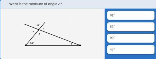 Whats is the measure of angle c?