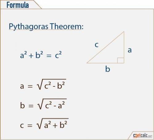 What's the formula for Pythagorean theorem