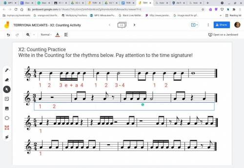 Write in the Counting for the rhythms below. Pay attention to the time signature!