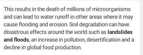 What are the consequences of soil mismanagement. Explain