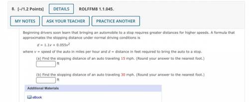 Beginning drivers soon learn that bringing an automobile to a stop requires greater distances for h