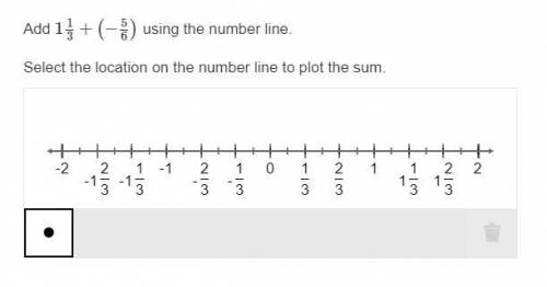 Add 113+(−56) using the number line.