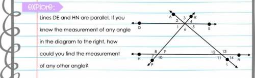 Help

Explain how you can find the measure of angle 12?
How can you find