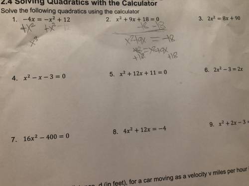 Solving quadratic with the calculator. I’ve tried it and still confused