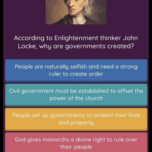 According to the enlightenment thinker john