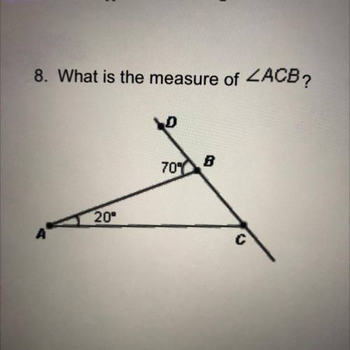 8. What is the measure of ZACB ?
50 points^^