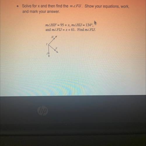 Find for FIJ 
Also put the equation as well plz