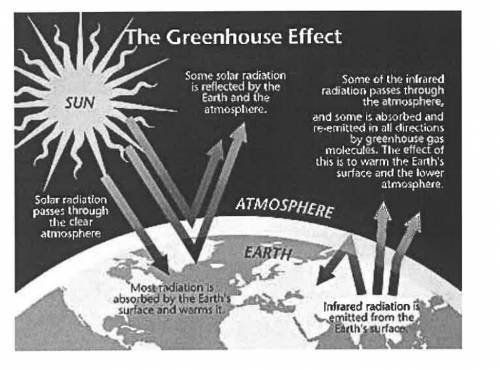PLEASE HELP!!

Question 1- Use the image below to describe how the Greenhouse Effect works (please