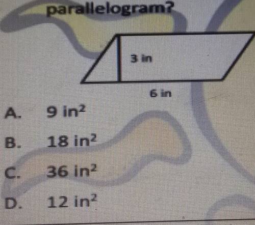 What is the area of this parallelogram? 98 pionts answer it no links please ​