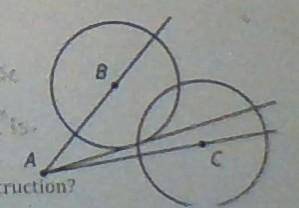 What mistake was made in the construction of this angle bisector?