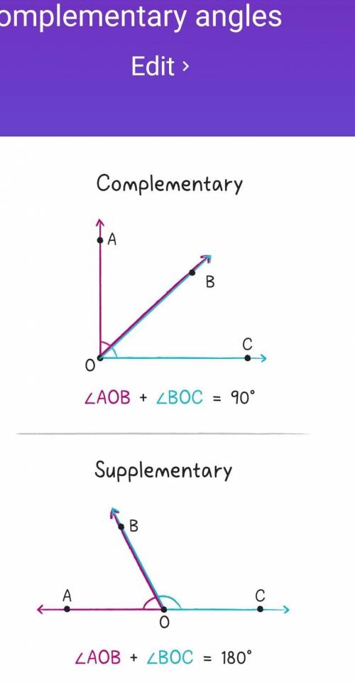 Let 21 and 22 be complementary angles. If the measure of Z1 is (6x - 10° and the measure

of Z2 is