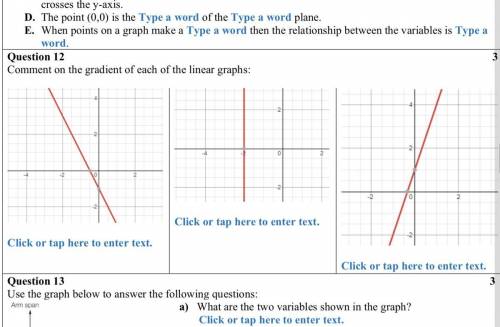 Plz I need all the three of the question 12 graphs answered.