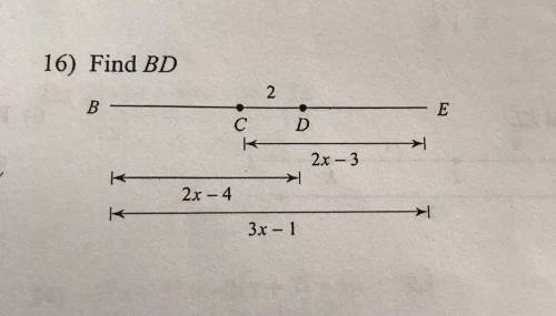 Find the length indicated. Find BD