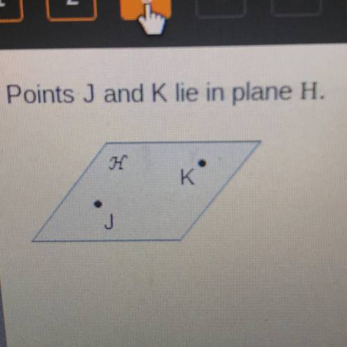 Points J and K lie in plane H.

How many lines can be drawn through points J and K?
0
1
2
3