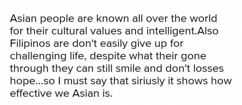 How effective are asian people in cultivating their own set of values and principles​