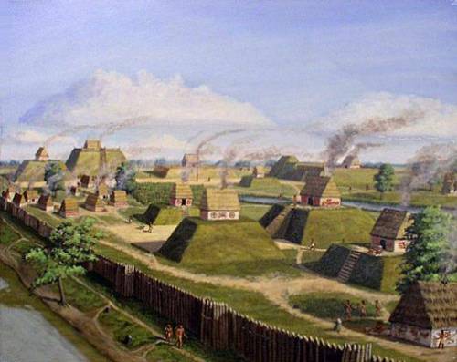 What purpose did mounds serve in mississippian society?