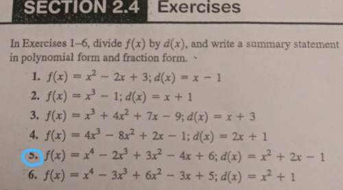 Need help with number 5