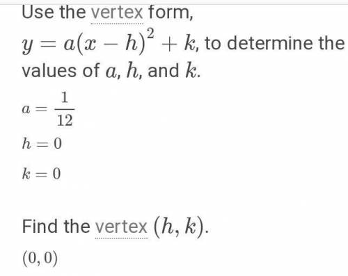 What is the Vertex of 12 and 1