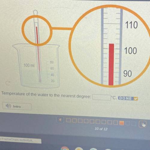 Temperature to the nearest degree