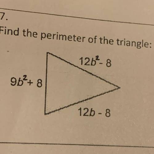 Find the perimeter of the triangle