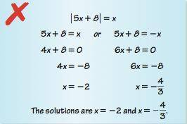 Describe and correct the error to solving the equation

The two solutions are extraneous, so there