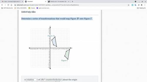 Determine a series of transformations that would map Figure H onto Figure II.