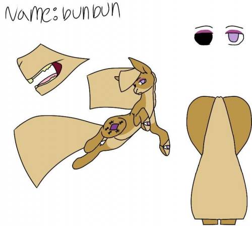bunbun's reff sheet (Incase u want to draw her). DISCLAIMER free base used. post ur art on 