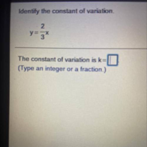 Identify the constant of variation.