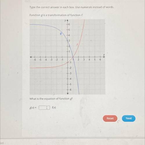 Please help!

2V
Next
Transforming Exponential Functions: Mastery Test
2
Type the correct answer i