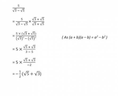 Rationalize the denominator: √2

 √5-√3+√2
