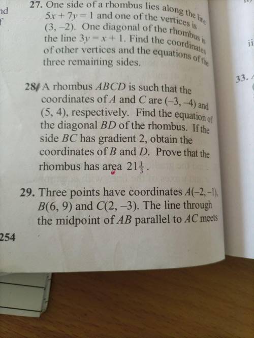 Need help with question 28 involving geometry