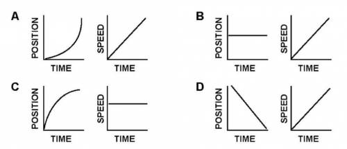 Which one of these graph pairs represent the SAME motion?