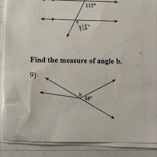 Can someone help me find measure of b and explain how you did it ;) thank you