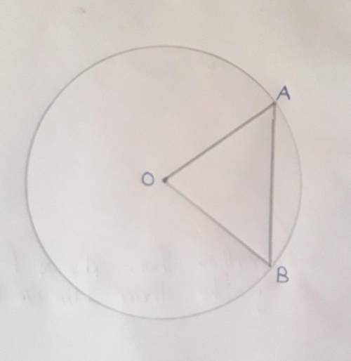 In the figure AB =6cm, triangle AOB =60°

1) FIND TRIANGLE OAB2) FIND TRIANGLE OBA3) FIND THE RAD