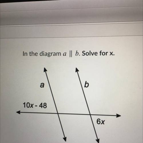 I’m having trouble with this, at first I got x=6 but it isn’t right, can anyone help?