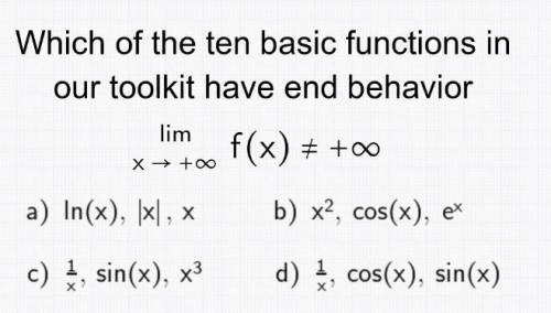 Which of the ten basic functions in our toolkit have end behavior