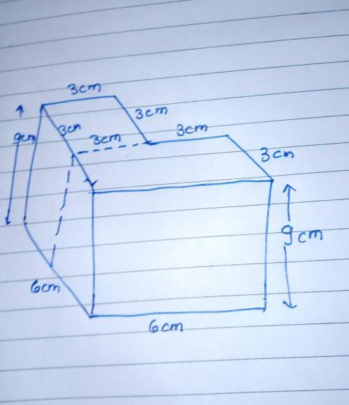 Find the volume of this
prism.