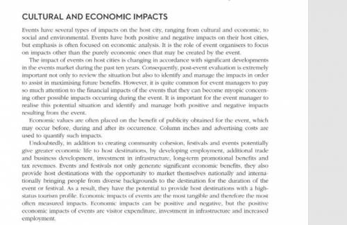 Critically evaluate the long-term economic impact of outdoor events on host cities?